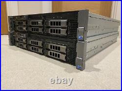 2x (pair of) DELL PowerEdge R710 dual quad-core Xeon E5506 2.13GHz 48GB RAM