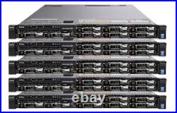 5x Dell PowerEdge R630 2x 12C E5-2650v4 64GB Ram 2x 600GB+6x 1.2TB HDD 1U Server