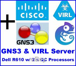 Cisco VIRL Virtual Lab Server with VIRL License Dell R610 500GB 48GB RAM CCNA CCNP