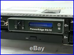 DELL POWEREDGE R610 SERVER 2INTEL XEON E5540 QUAD-CORE 2.53GHz CPU 48GB PERC 6i