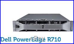 DELL POWEREDGE R710 3.5 SERVER FOUR 4 CORE XEON X5570 2.93 GHz 40GB PERC 6I DRAC