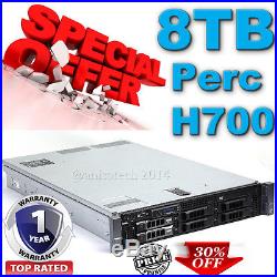 DELL POWEREDGE Server R710 2x X5670 2.93Ghz 72GB 8TB SAS DUAL PSUs 4 PORT BAYS
