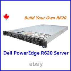 DELL PowerEdge R620 Server 2x E5-2650 V2 8 Core CPU 64GB RAM H710 Raid rail