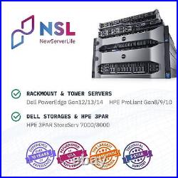 DELL PowerEdge R630 8SFF Server 2x E5-2620v3 2.4GHz =12 Cores 64GB H730 4xRJ45
