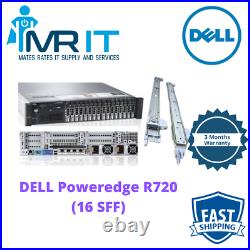 DELL PowerEdge R720 2 x E5-2643 3.3GHz 8CORE 128GB RAM H710p Rails Included