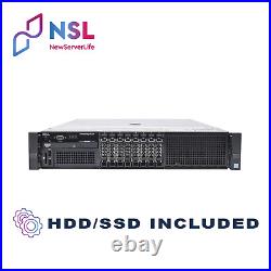 DELL PowerEdge R730 2x E5-2620v3 2.4GHz =12 Cores 64GB H730 2x 800GB SSD 4xRJ45