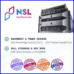 DELL PowerEdge R730 2x E5-2620v3 2.4GHz =12 Cores 64GB H730 2x 800GB SSD 4xRJ45