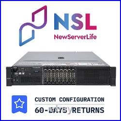 DELL PowerEdge R730 Server 2x E5-2620v4 2.1GHz =16 Cores 64GB H730 4xRJ45
