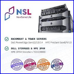DELL PowerEdge R730 Server 2x E5-2687Wv3 3.1GHz =20 Cores 64GB H730 4xRJ45