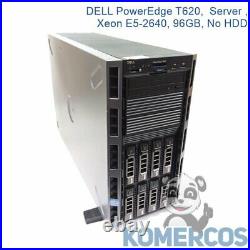 DELL PowerEdge T620, Server, Xeon E5-2640, 96GB, No HDD, B