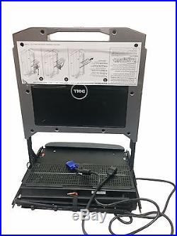 Dell PowerEdge 15FP 1U Rack Mount Console KVM 15 TFT LCD Monitor MF792 NO RAILS