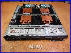 Dell PowerEdge FC830 blade server with 4 socket no mem no procs 4x heatsink