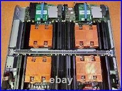 Dell PowerEdge FC830 blade server with 4 socket no mem no procs 4x heatsink