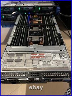 Dell PowerEdge FX2s Server 4 x Dell FC630 Blades E5-2630 256 RAM 10Gb 4 port
