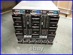 Dell PowerEdge M1000E Chassis + 16 x M600 blade Servers 16 x Quad-Core 64GB Ram