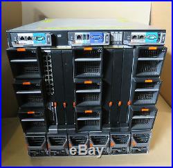 Dell PowerEdge M1000E Chassis + 16 x M610 blade Server 32 x Quad-Core 384GB Ram