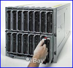 Dell PowerEdge M1000e Blade Chassis + 6 Power + 9 Fans + 2 CMC + iKVM + M6220