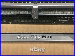 Dell PowerEdge M630 Blade Server Two E5-2640V3 2.6GHz 16C 32GB 10GbE bNDC 2x SFF