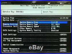 Dell PowerEdge R210 Intel Xeon X3430 2.40GHz 3GB Perc S100 1U Rack Server