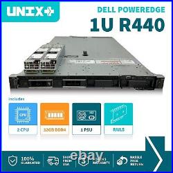 Dell PowerEdge R440 4 Bay 3.5 Server 2x Silver 4110 8C 32GB DDR4 1x PSU