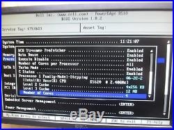 Dell PowerEdge R510 2U 1x Xeon QC E5620 @ 2.40Ghz 4GB DDR3 H700 3.5 Bays +