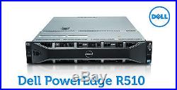 Dell PowerEdge R510 2 x 6-Core XEON E5645 2.40Ghz 64GB PERC H700 1GB No HDDs