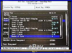 Dell PowerEdge R610 Server 1U 2x 2.27GHZ Quad Core 48GB Ram No HDD SAS
