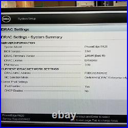 Dell PowerEdge R620 10SFF 2E5-2609 2.4GHz 128GB RAM 2146GB 8500GB HDD H710P