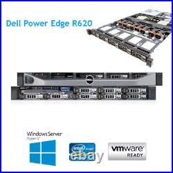 Dell PowerEdge R620 2 x E5-2690 8 Core 2.9Ghz 96GB RAM 2 x CADDY H710 RAILS