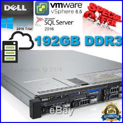 Dell PowerEdge R620 2x Xeon E5-2643 3.30GHz 8-CORE 192GB DDR3 H710 240GB SSD UK