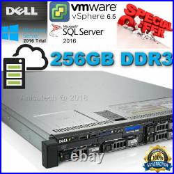 Dell PowerEdge R620 2x Xeon E5-2643 3.30GHz 8-CORE 256GB DDR3 H710 240GB SSD UK
