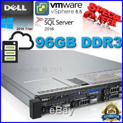 Dell PowerEdge R620 2x Xeon E5-2660 3.00GHz 16-CORE 96GB DDR3 H710 240GB SSD 2.5