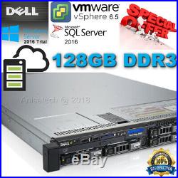 Dell PowerEdge R620 2x Xeon E5-2670 3.30GHz 16-CORE 128GB DDR3 H710 240GB SSD