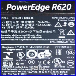 Dell PowerEdge R620 Server Intel Xeon E5-2630 2.30GHz 16GB PERC H710 No HDD