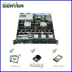 Dell PowerEdge R630 Server 2x E5-2620 v3 12 Cores 32GB H730 6x 500GB