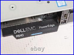 Dell PowerEdge R640 1U Server 2x Silver 4110 2.1Ghz / 128gb / H330 / 2x1100w
