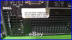 Dell PowerEdge R710 2xQC E5620 2.40GHz 144GB 2.5inch Rail H700 iDrac6 4 x Caddy