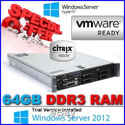 Dell PowerEdge R710 2x Six CORE X5650 2.66Ghz 64GB DDR3 Perc 6/i RAID 870W PSU