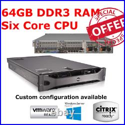 Dell PowerEdge R710 2x X5675 3.06GHz Six core 64GB RAM 8 x 2.5 Caddy H700