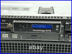 Dell PowerEdge R715 Server 2Opteron 6168 1.90GHz CPU 16GB RAM 2900GB HDD H200