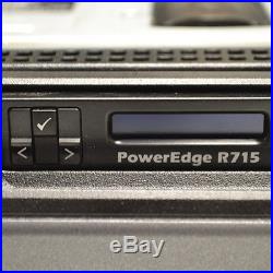 Dell PowerEdge R715 Server with(2) Opteron 12-Core, 128GB (8x16GB) Memory, No HDD