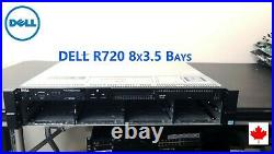 Dell PowerEdge R720 8x 3.5 Bay 2U Server H710 iDRAC7 Enterprise Custom Config