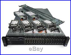 Dell PowerEdge R720 SFF 16-Bay Dual E5-2670 192GB RAM 2.4TB H710 2x PWS Rail Kit