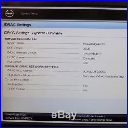 Dell PowerEdge R720 Server 2x Xeon E5-2620 2.0Ghz 15M Cache 192GB Ram iDRAC7