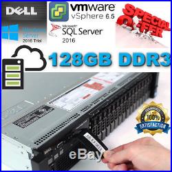 Dell PowerEdge R720 Xeon E5-2650 2.00GHz 128GB DDR3 4x300Gb 10K H710 Mini 512mb