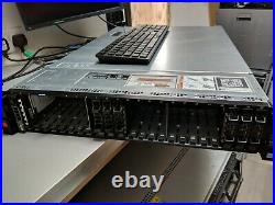 Dell PowerEdge R720xd 2x Intel Xeon E5-2650 32GB RAM 24x 2.5 Bay 1.8tb rail kit