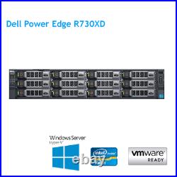 Dell PowerEdge R730XD 2 x E5-2673 V3 2.40Ghz 12 Cores 128GB RAM H330 Rails Caddy