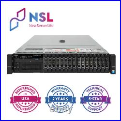 Dell PowerEdge R730 Server 2x 10 Core 2.60GHz E6-2660v3 64 GB H730 2x750W