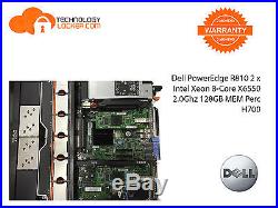 Dell PowerEdge R810 2 x Intel Xeon 8-Core X6550 2.0Ghz 128GB MEM Perc H700