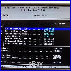 Dell PowerEdge R815 Server 4x AMD 6176 SE 12 Cores 2.3GHz / 128GB H700